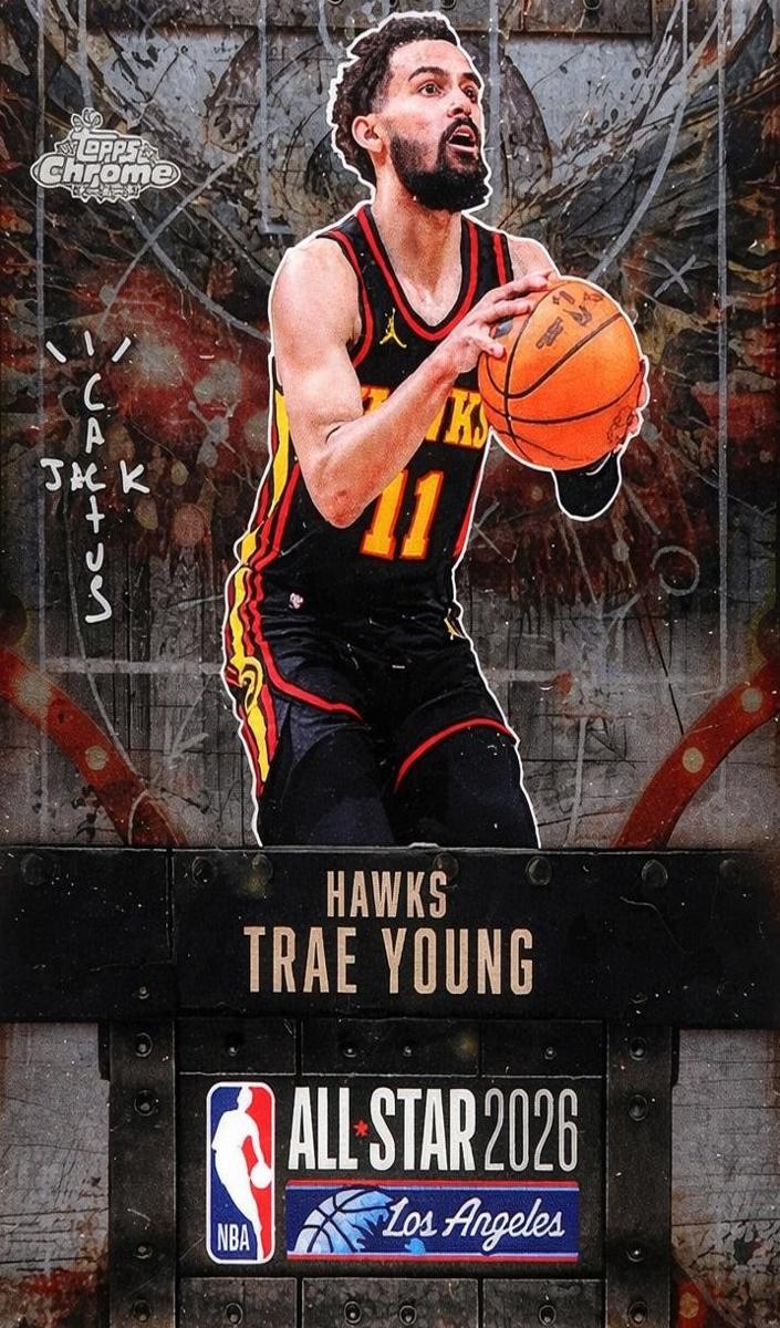 2025 Topps Chrome Cactus Jack X NBA All-Star Game Basketball Trae Young #42