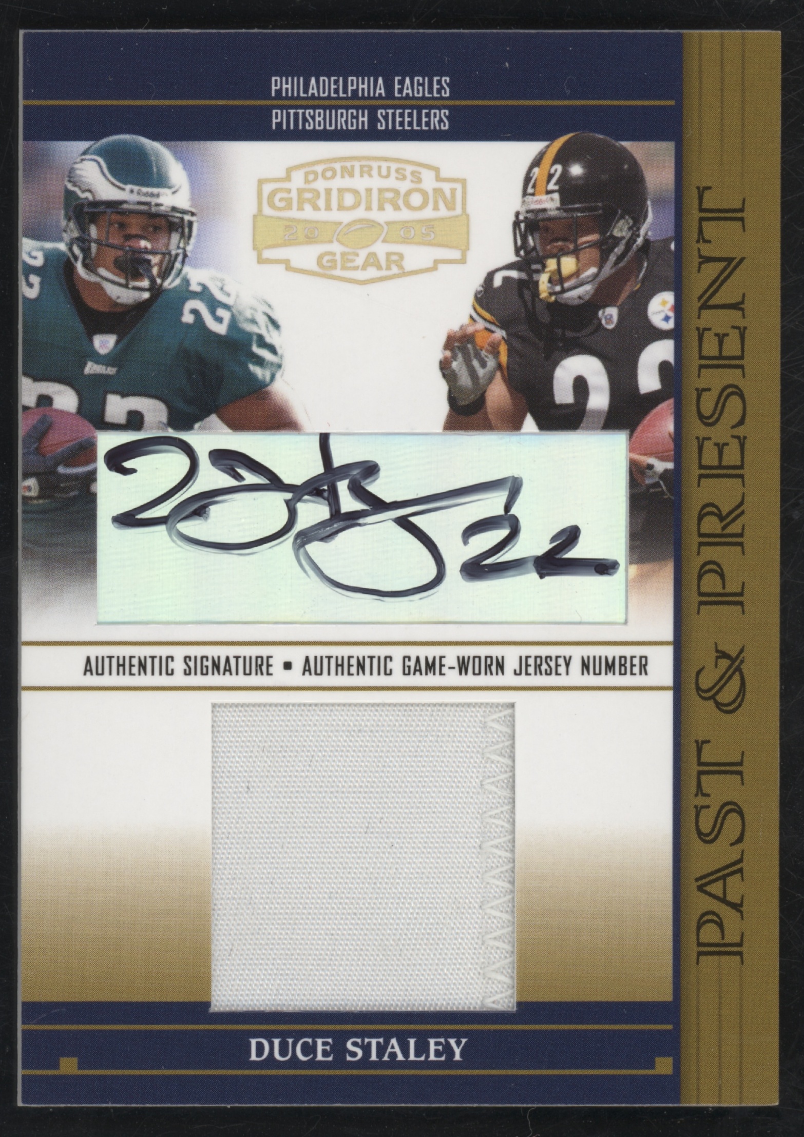 2005 Donruss Gridiron Gear Football Duce Staley #PP8
