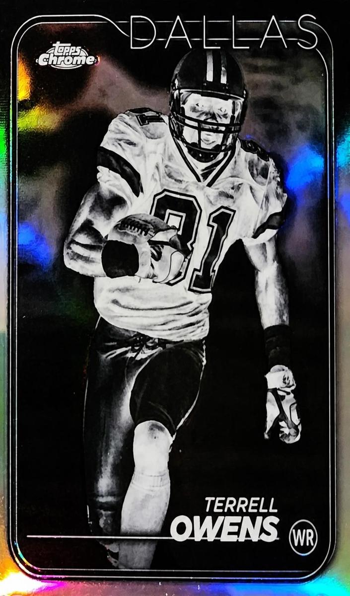 2024 Topps Chrome Football Negative Refractor Terrell Owens #54