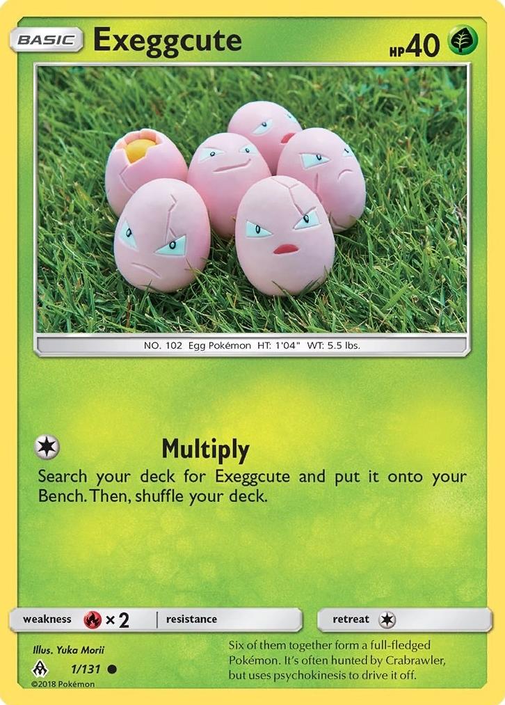 2018 Pokemon Sun & Moon Forbidden Light Exeggcute #1 PSA 10