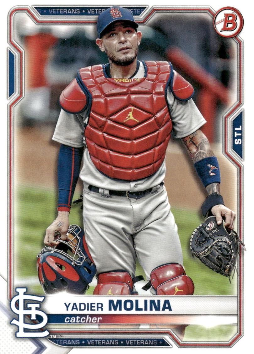 2021 Bowman Baseball Yadier Molina #42 PSA 10
