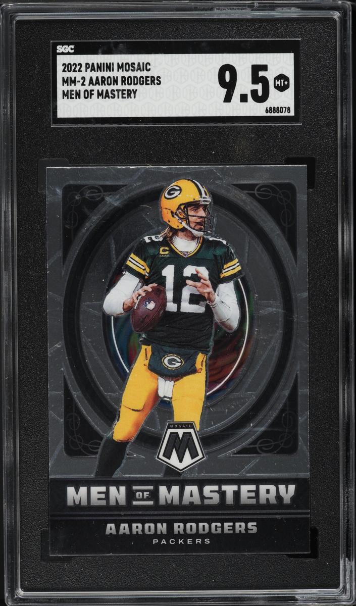 2022 Panini Mosaic Football Aaron Rodgers #MM-2 SGC 9