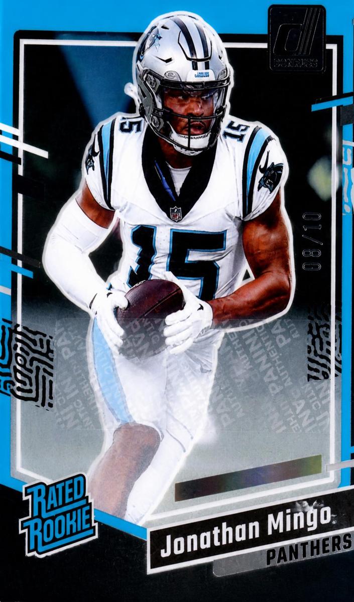 2023 Panini Clearly Donruss Football Black Jonathan Mingo #69