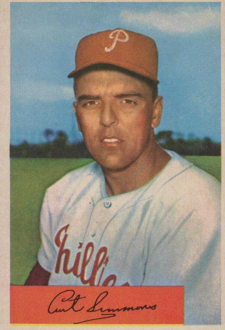 1954 Bowman Baseball Curt Simmons #79 PSA 6
