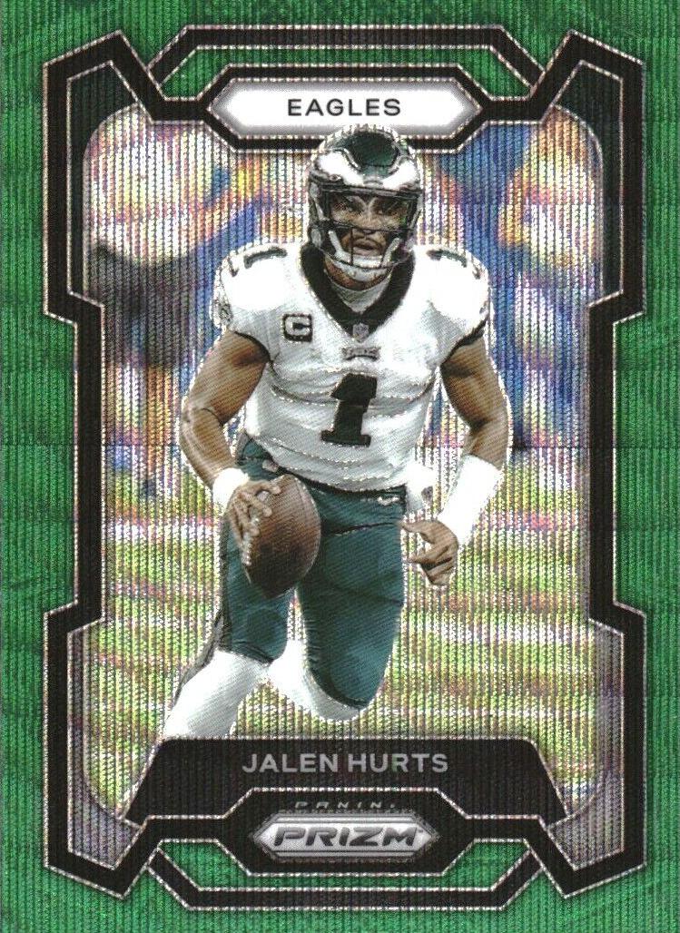 2023 Panini Prizm Football Green Wave Jalen Hurts #244 PSA 9