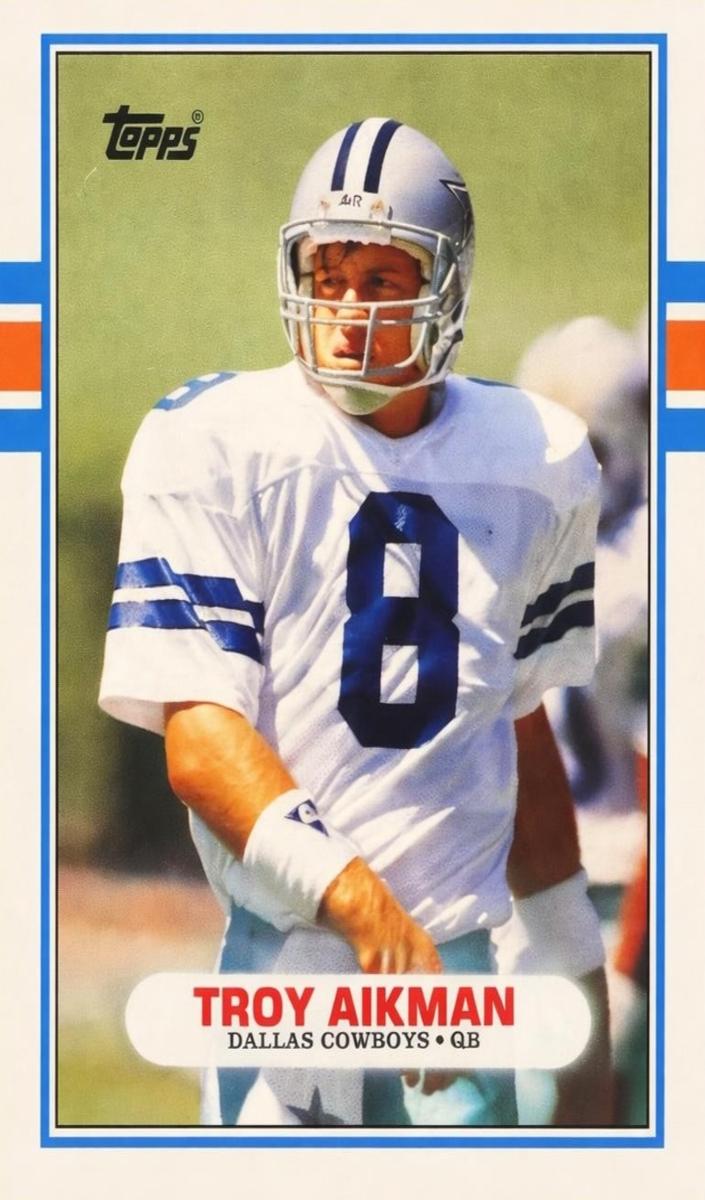 1989 Topps Traded Football Troy Aikman #70T RAW Ungraded