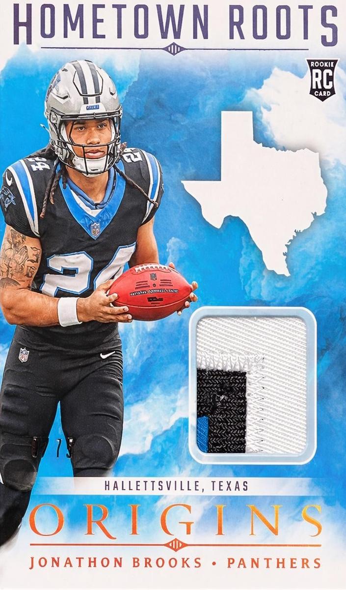 2024 Panini Origins Football Turquoise Jonathon Brooks #HRO-JBR