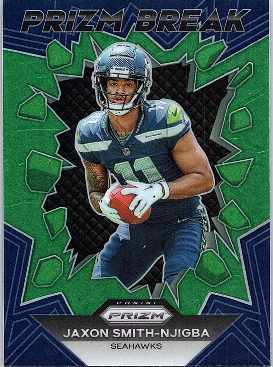 2023 Panini Prizm Football Green Jaxon Smith-Njigba #PB-2 PSA 9