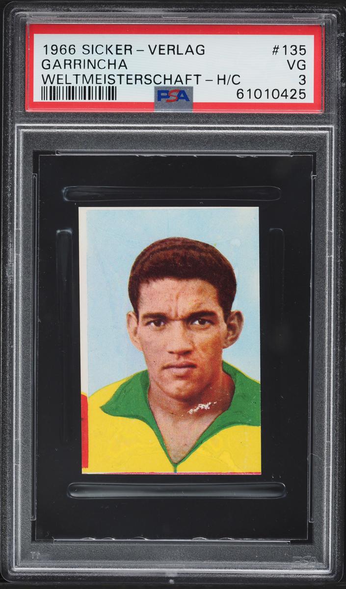 1966 Sicker Verlag Weltmeisterschaft Soccer Garrincha #135
