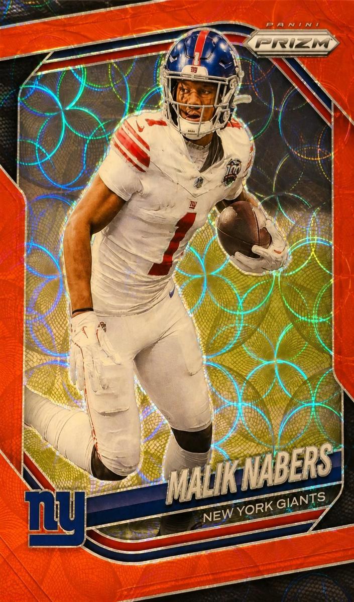 2025 Panini Prizm Football Choice Red Malik Nabers #206