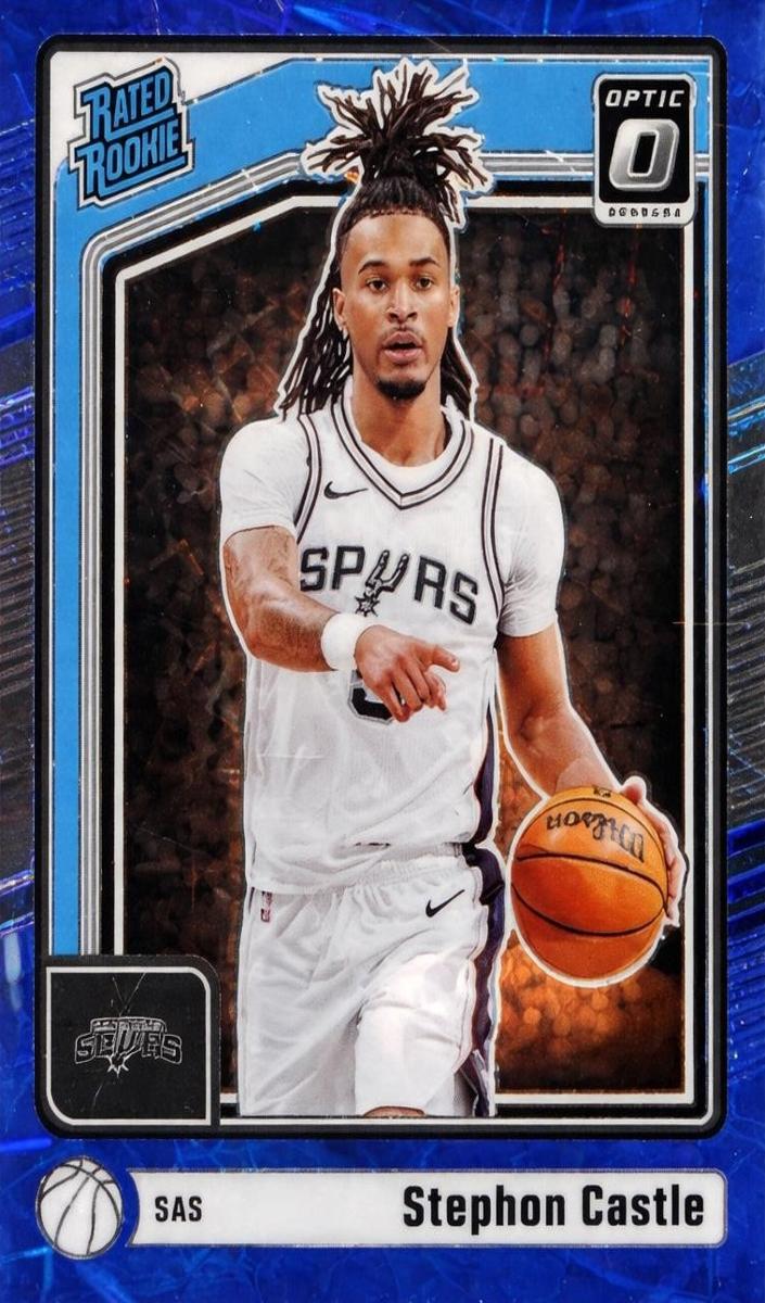 2024 Donruss Optic Basketball Blue Velocity Stephon Castle #254 PSA 9