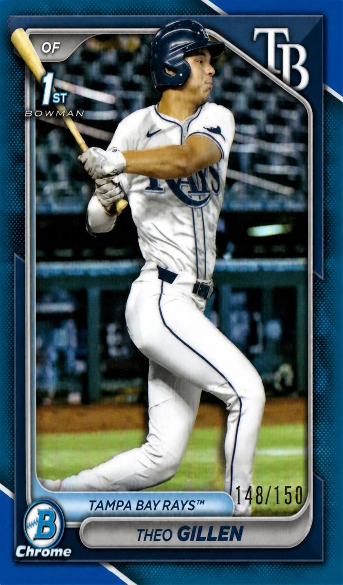 2024 Bowman Draft Chrome Baseball Blue Refractor Theo Gillen #BDC-73