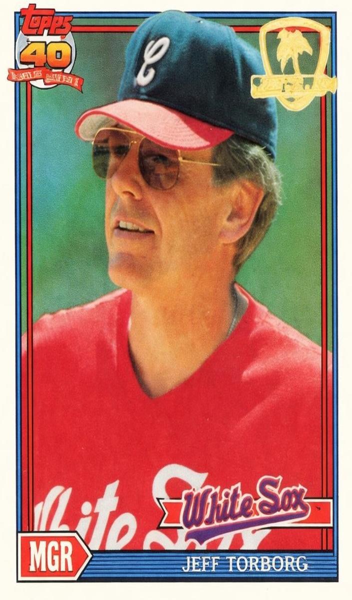 1991 Topps Baseball Jeff Torborg #609 PSA 9