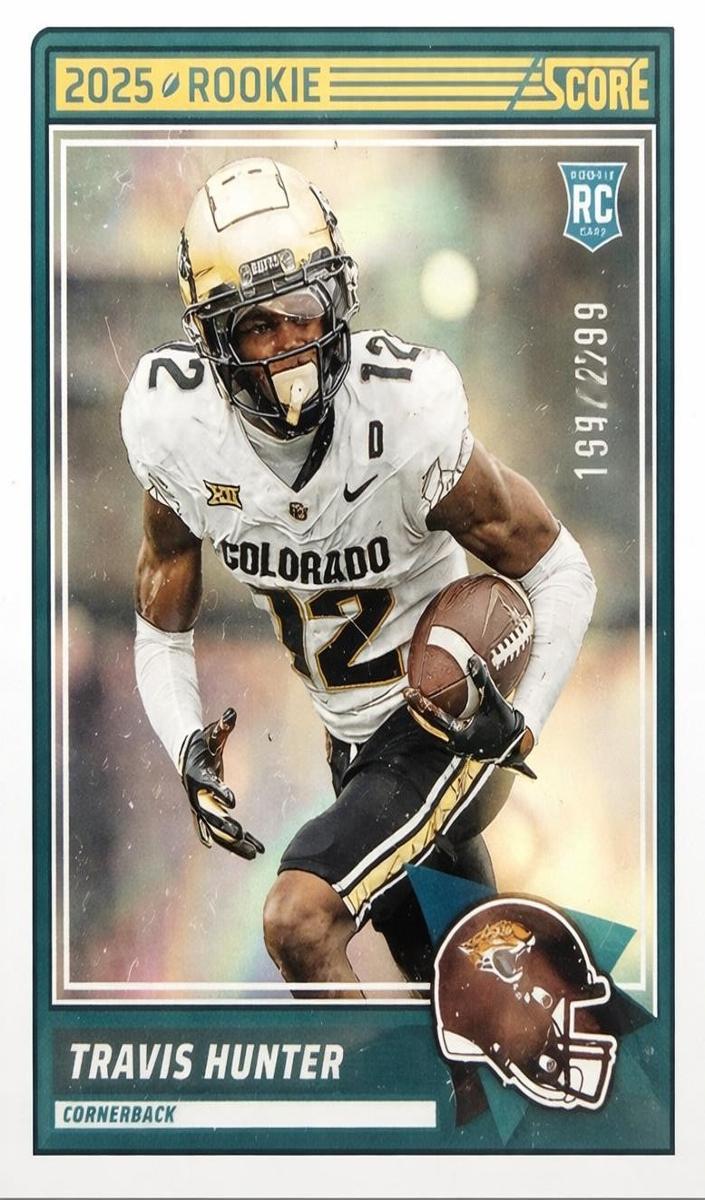 2025 Panini Score Football Circular Travis Hunter #20