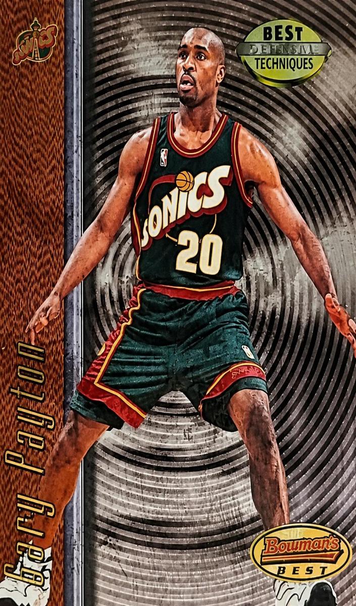 1997 Bowman's Best Basketball Gary Payton #T5 PSA 9