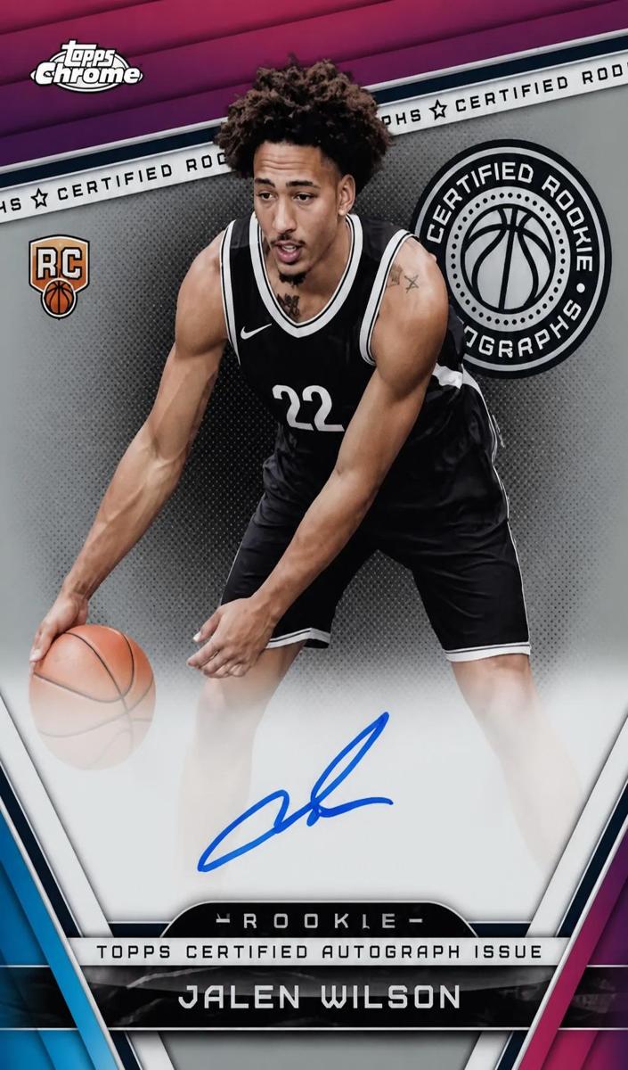 2023 Topps Chrome Basketball Refractor Jalen Wilson #CRA-JW PSA 8.5