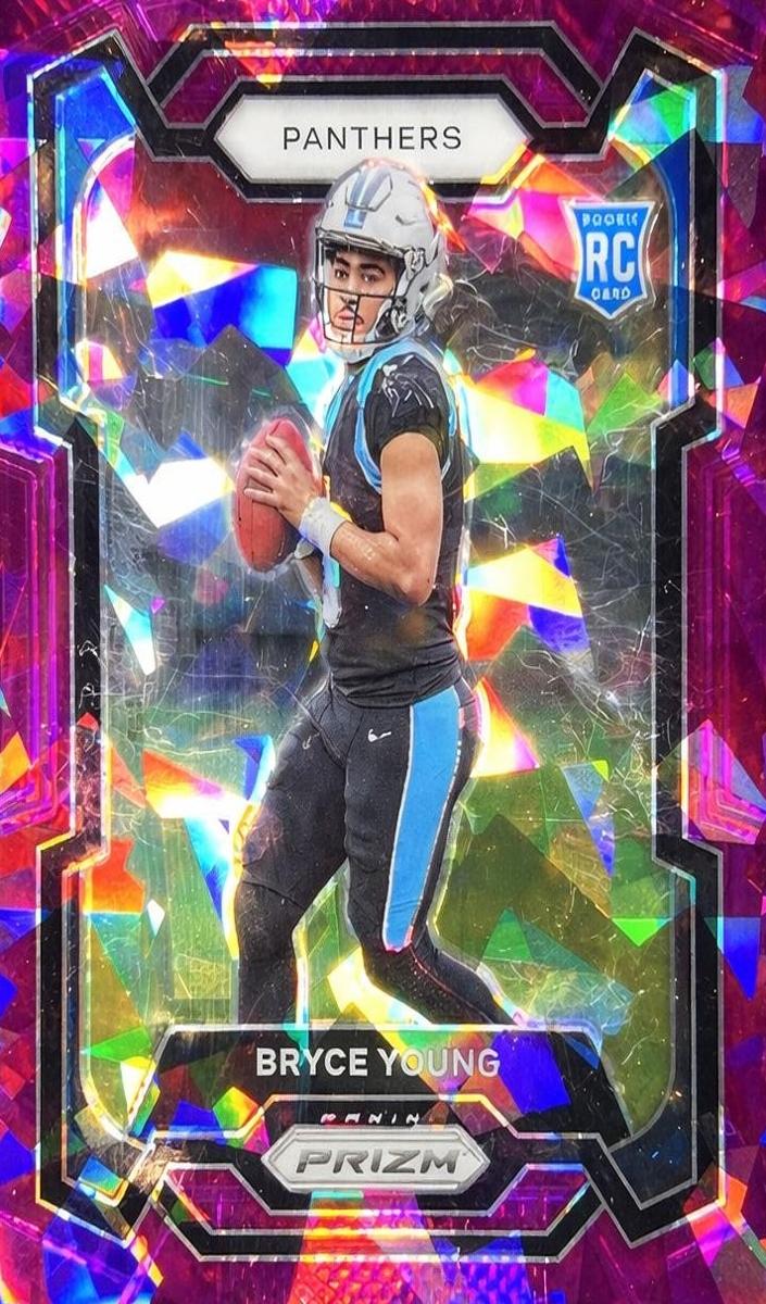 2023 Panini Prizm Football Purple Ice Bryce Young #311 PSA 9