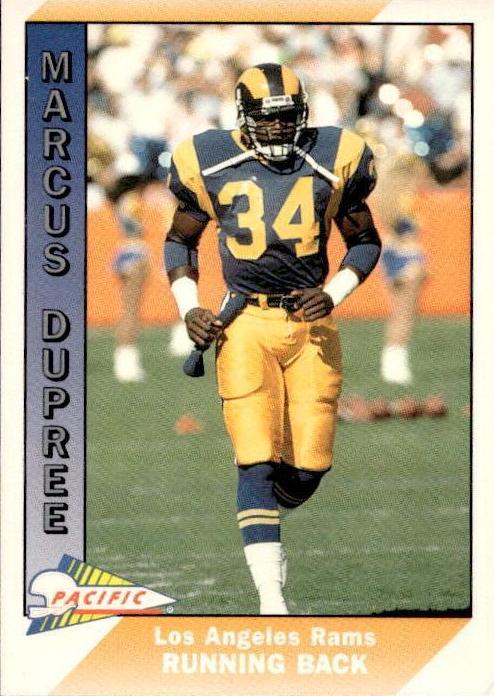 1991 Pacific Football Marcus Dupree #248
