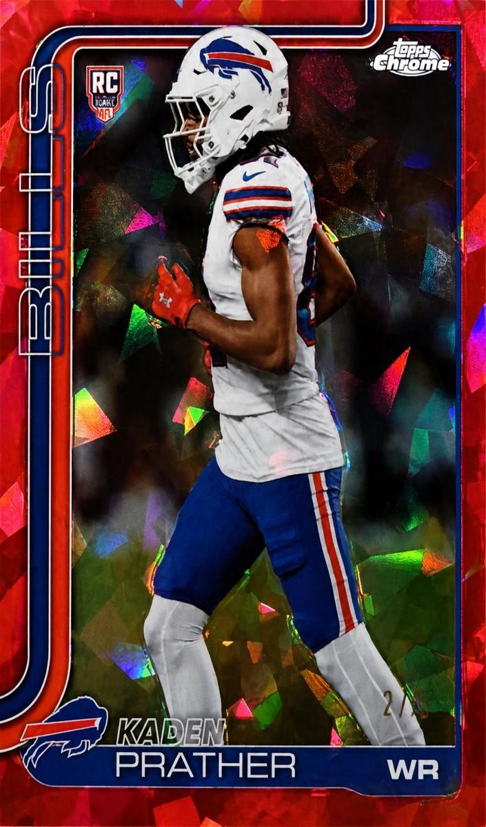 2025 Topps Chrome Sapphire Football Red Kaden Prather #394