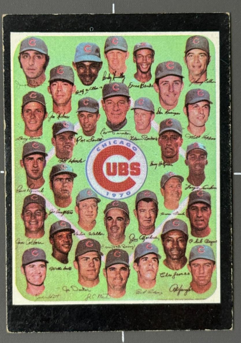 1971 Topps Baseball Chicago Cubs Team #502 PSA 7