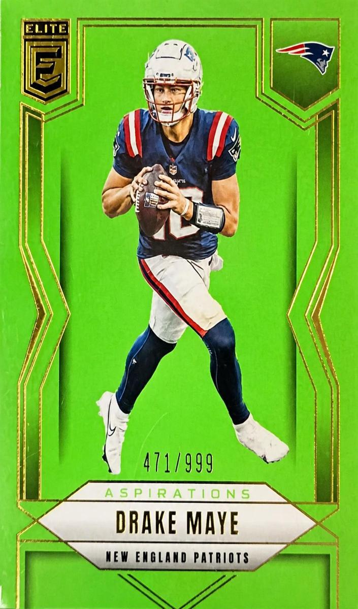 2025 Donruss Elite Football Aspirations Lime Green Drake Maye #65