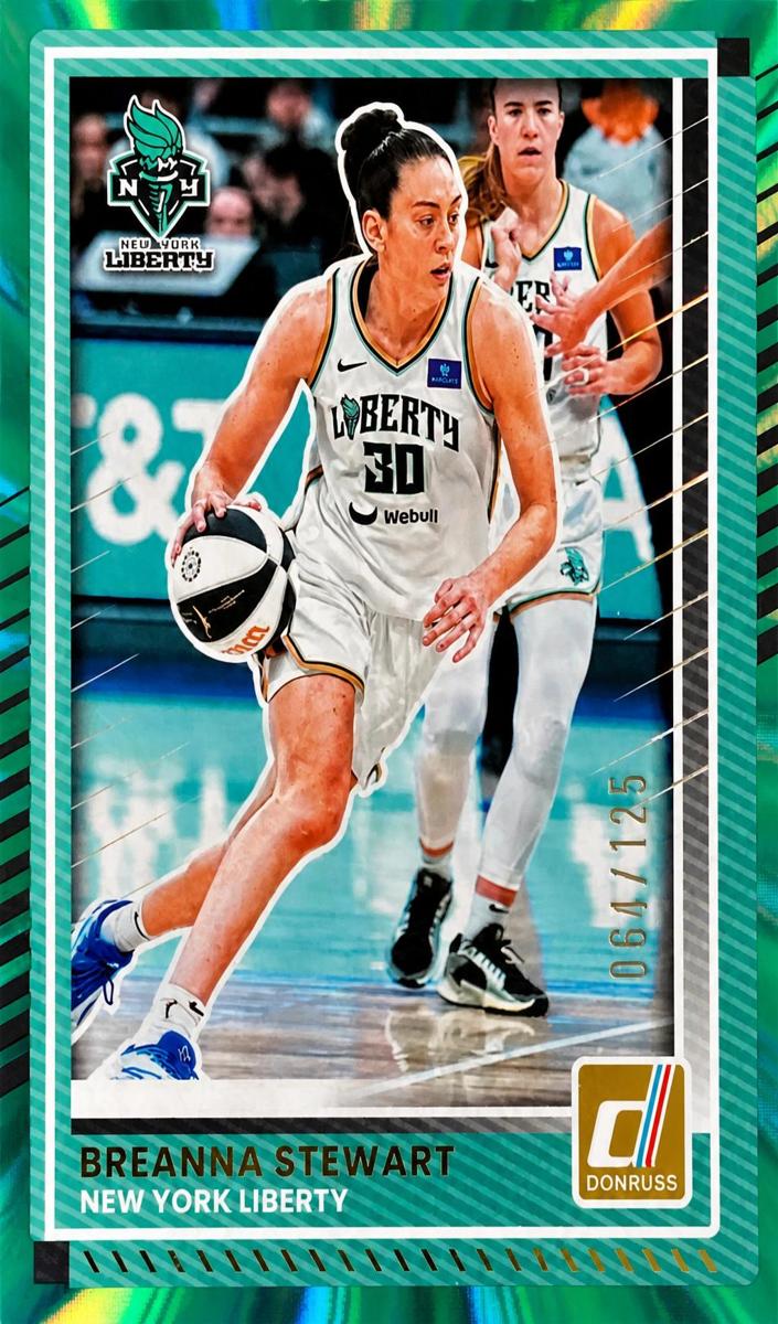 2025 Panini Donruss WNBA Basketball Teal Laser Breanna Stewart #63