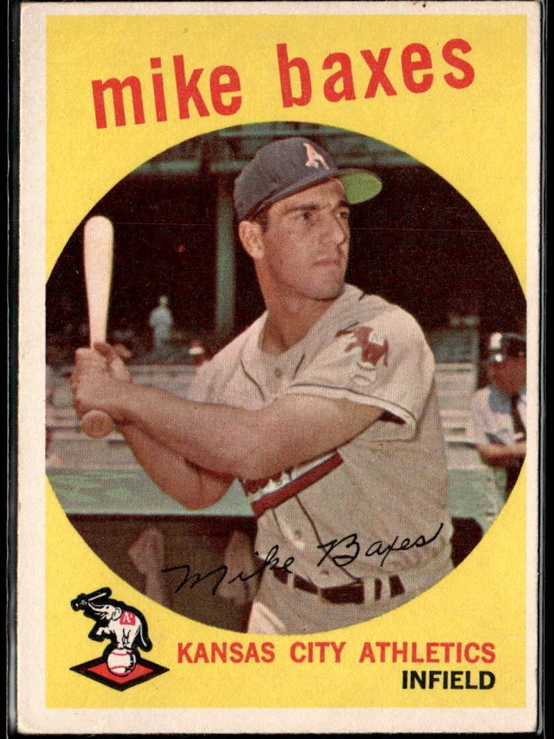 1959 Topps Baseball Mike Baxes #381 PSA 7.5