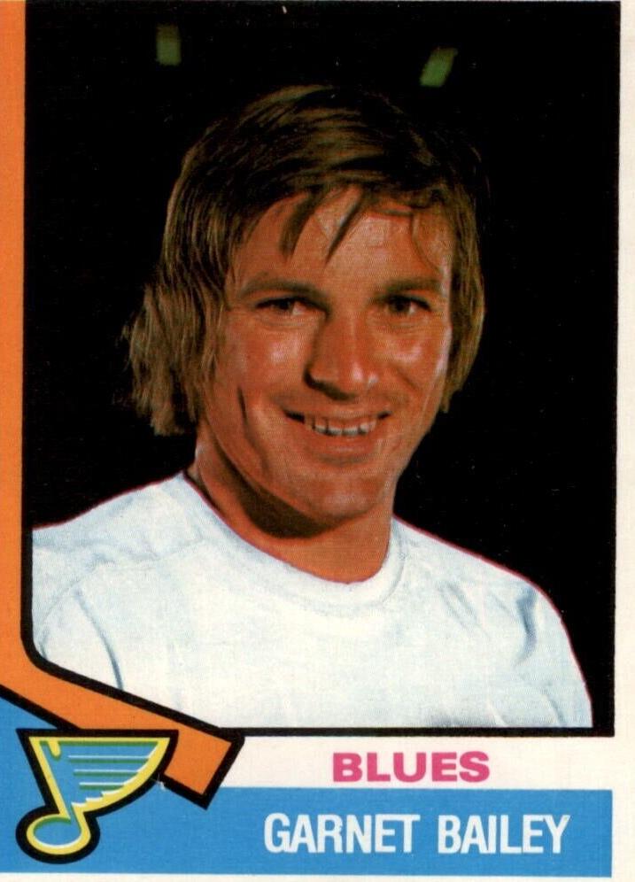 1974 O-Pee-Chee Hockey Garnet Bailey #332
