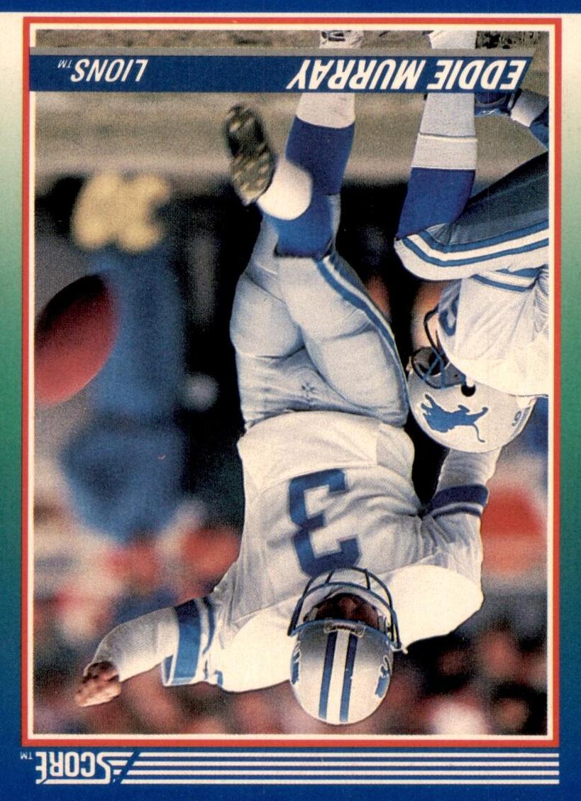 1990 Score Football Base Eddie Murray #27