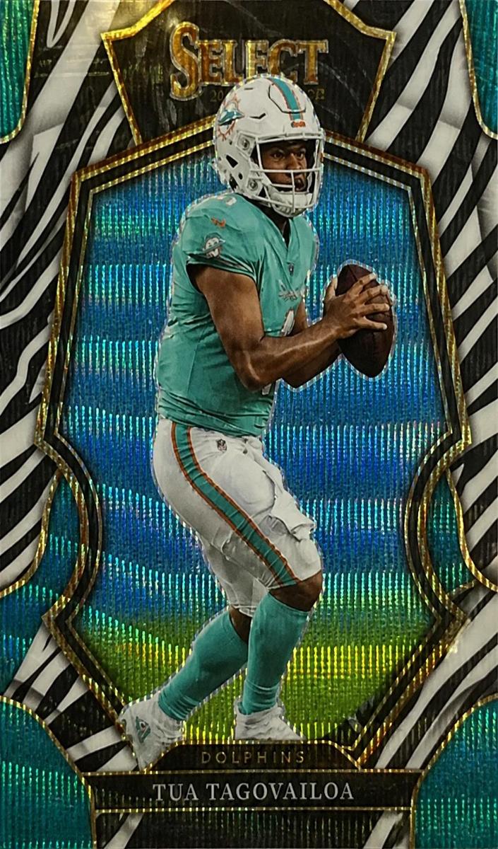 2022 Panini Select Football Zebra Tua Tagovailoa #161