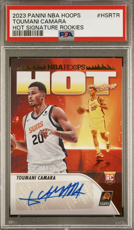 2023 Panini Hoops Basketball Toumani Camara #HSR-TR PSA 9