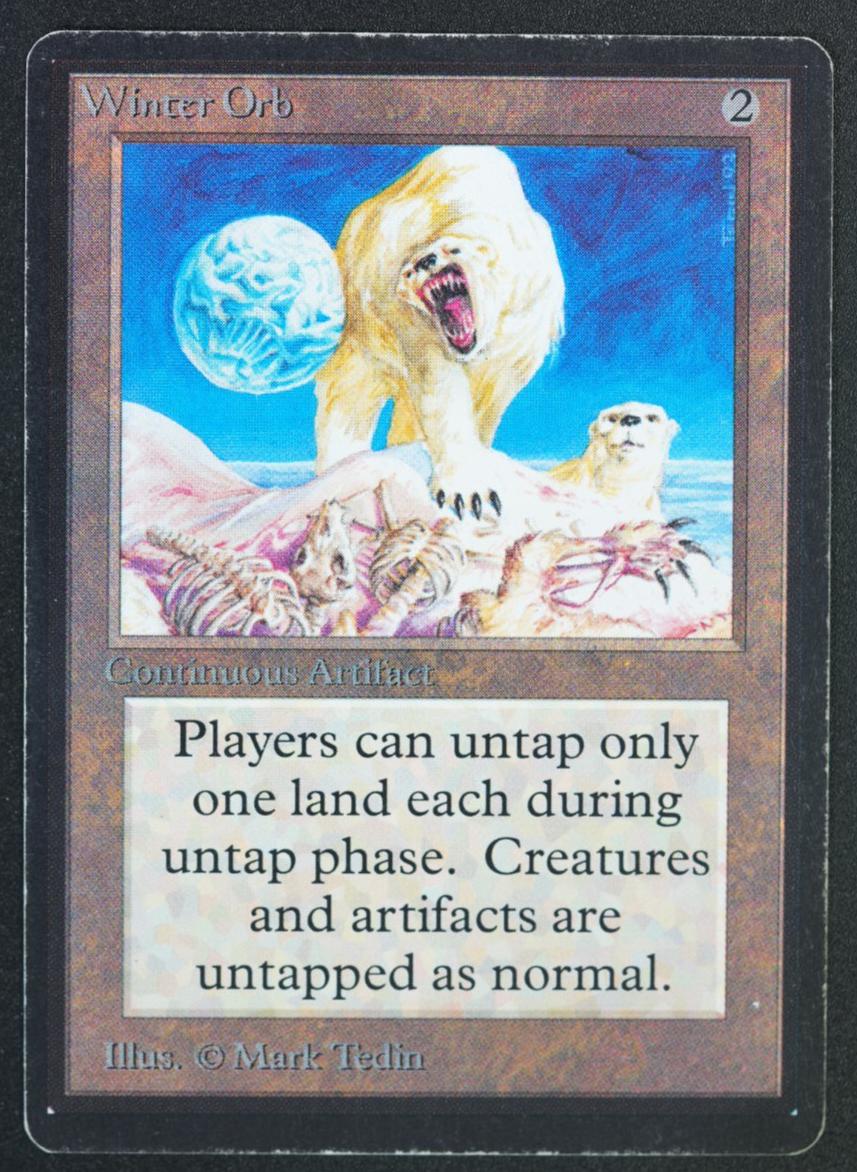 1993 Magic The Gathering Beta Winter Orb #NNO PSA 9