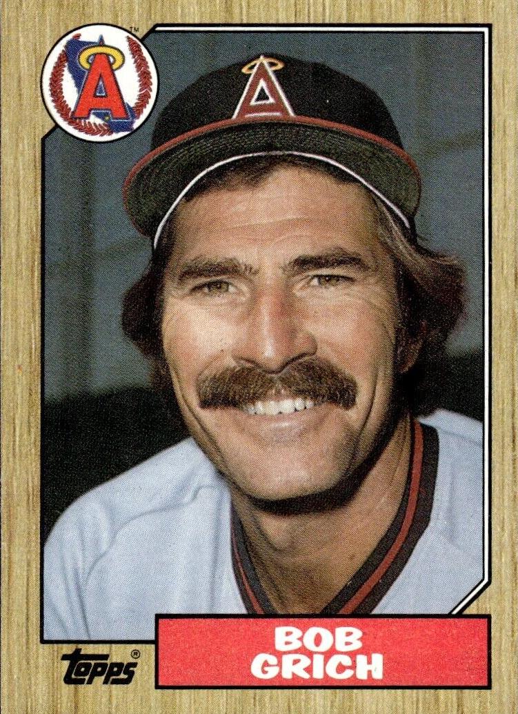 1987 Topps Baseball Bob Grich #677 PSA 9