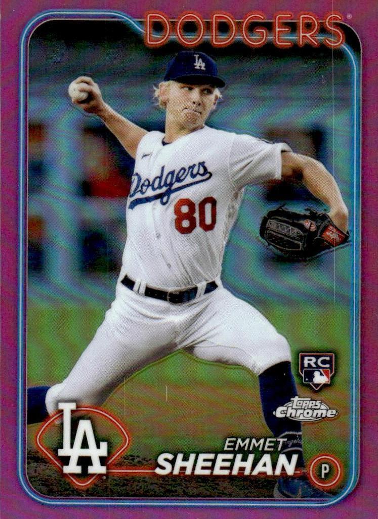 2024 Topps Chrome Baseball Pink Emmet Sheehan #221