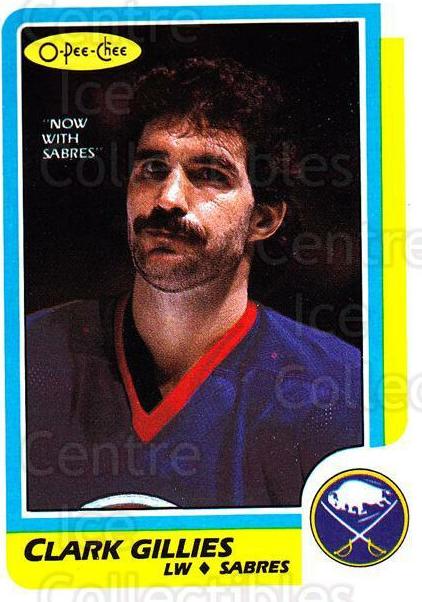 1986 O-Pee-Chee Hockey Clark Gillies #141 PSA 9