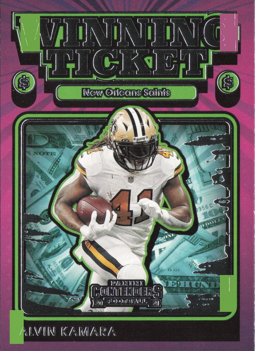 2021 Panini Contenders Football Alvin Kamara #WT-AKA