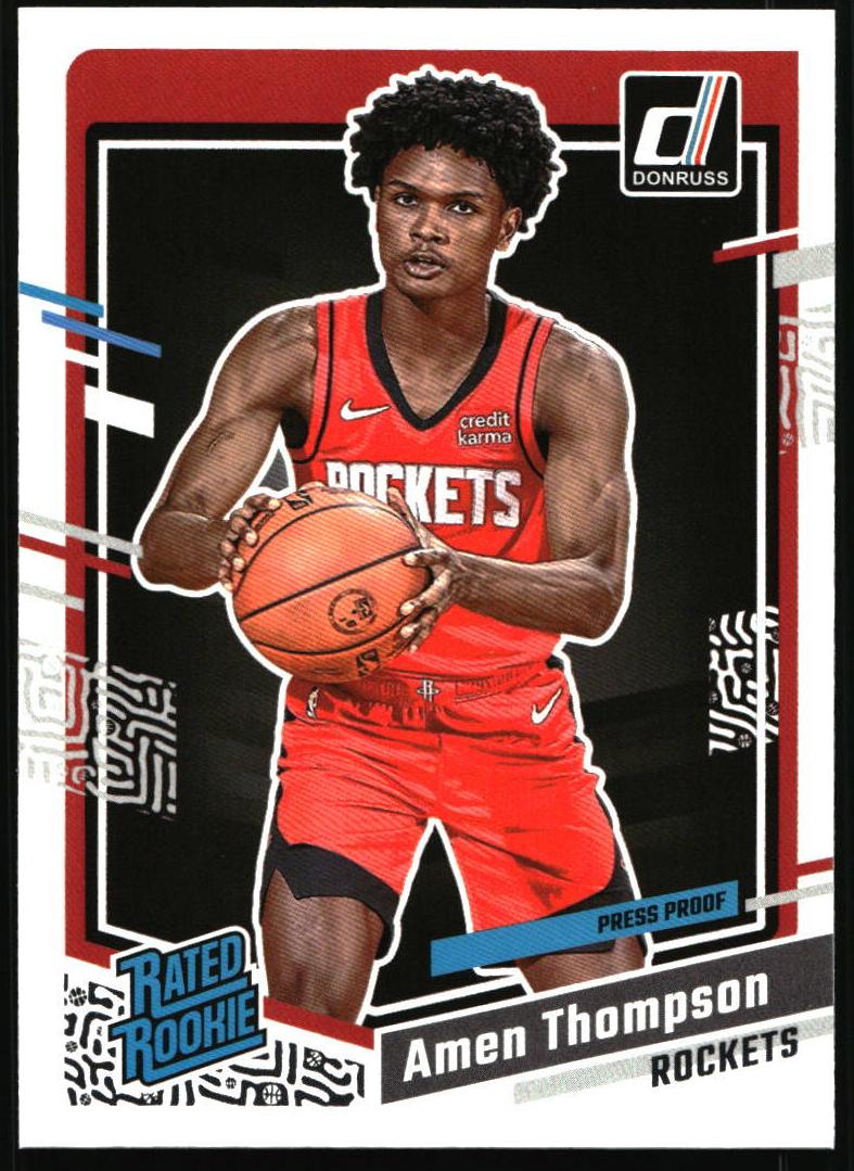 2023 Panini Donruss Basketball Press Proof Silver Amen Thompson #206