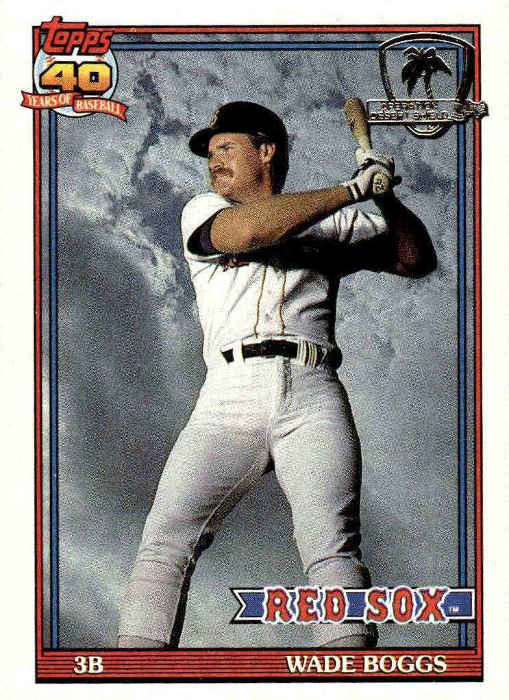 1991 Topps Baseball Wade Boggs #450 PSA 9