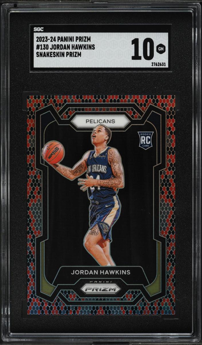 2023 Panini Prizm Basketball Snakeskin Jordan Hawkins #130 SGC 10