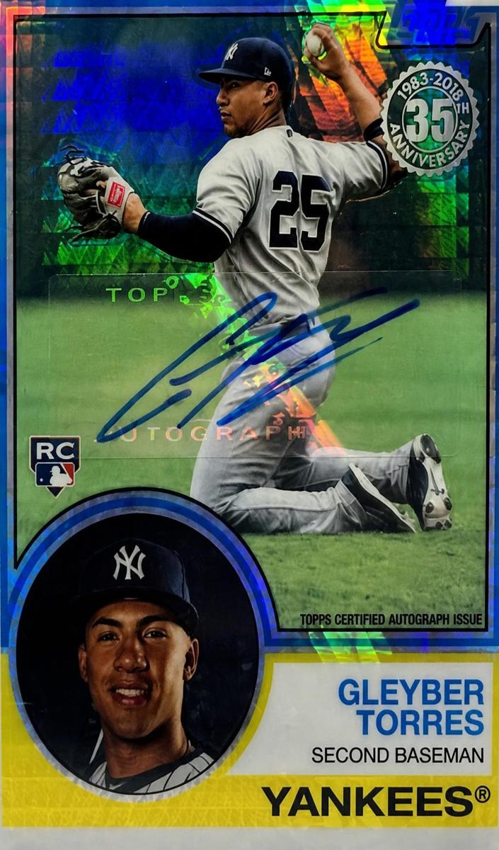 2018 Topps Silver Pack Baseball Gleyber Torres #147 PSA 9
