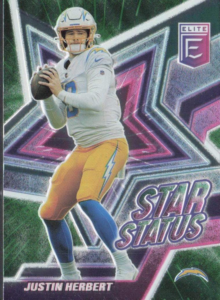 2021 Donruss Elite Football Green Justin Herbert #SS5