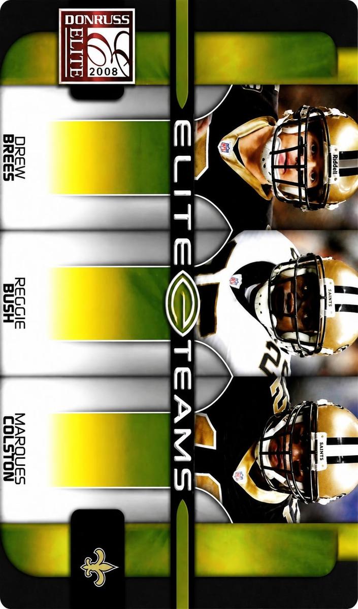 2008 Donruss Elite Football Gold Drew Brees #ET-15
