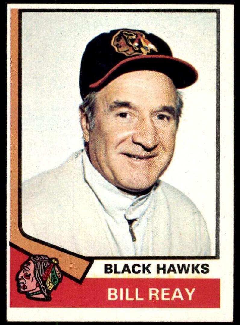 1974 Topps Hockey Billy Reay #204 PSA 8.5