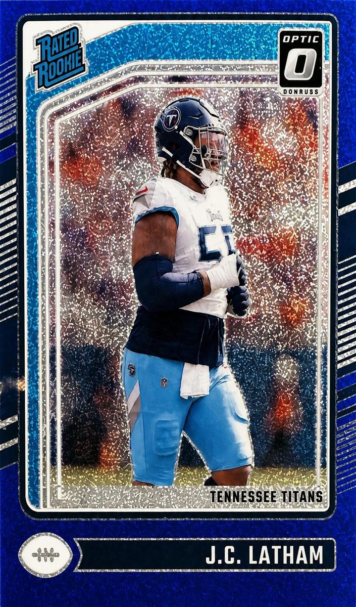 2024 Donruss Optic Football Blue J.C. Latham #234