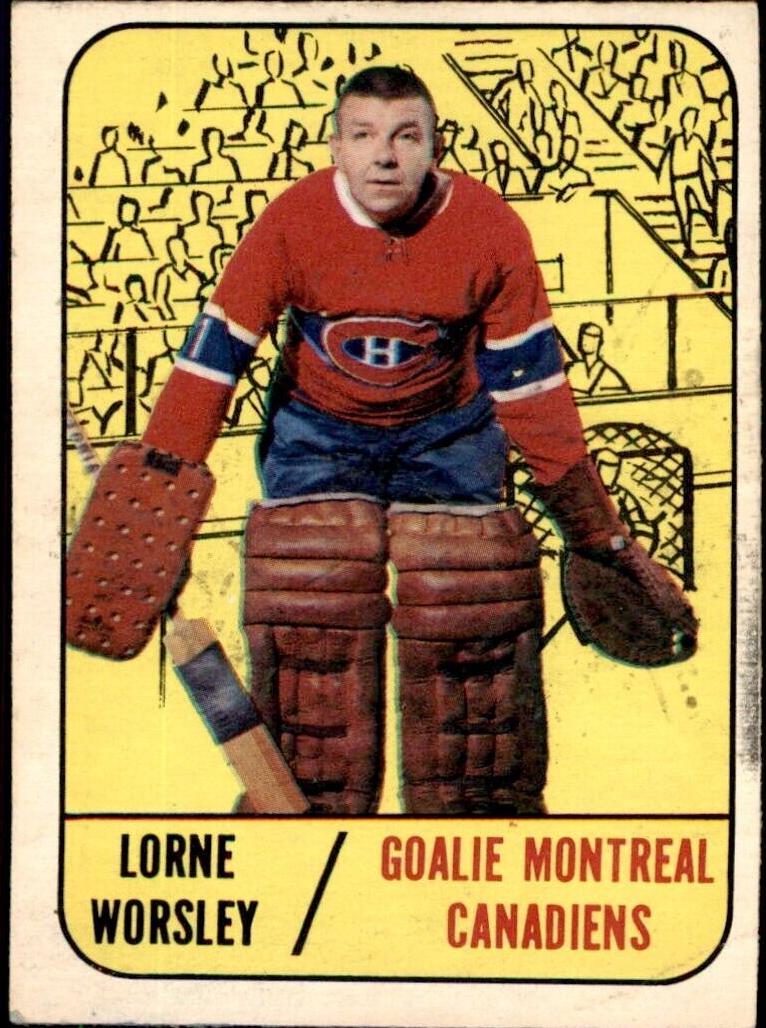 1967 Topps Hockey Lorne Worsley #1 PSA 7