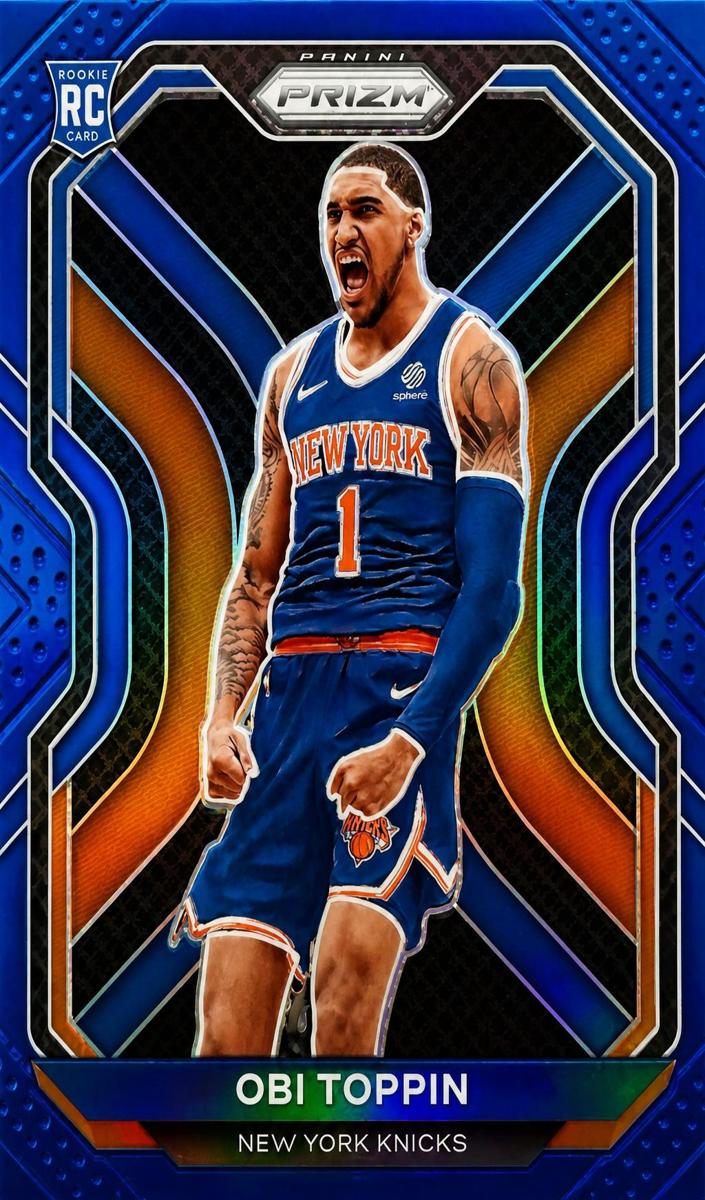 2020 Panini Prizm Basketball Prizms Blue Obi Toppin #280
