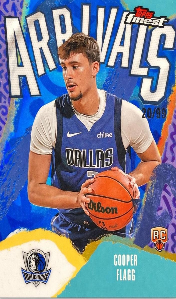 2025 Topps Finest Basketball Blue Refractor Cooper Flagg #A-1 PSA 10