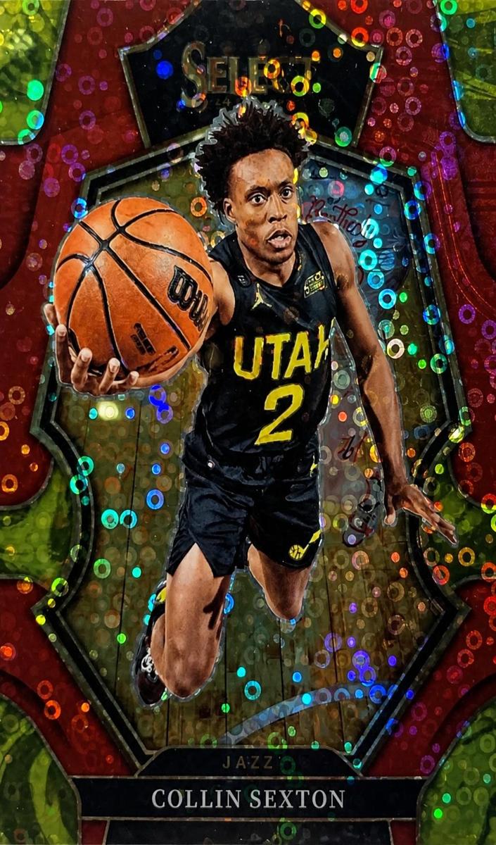 2022 Panini Select Basketball Red Disco Collin Sexton #123