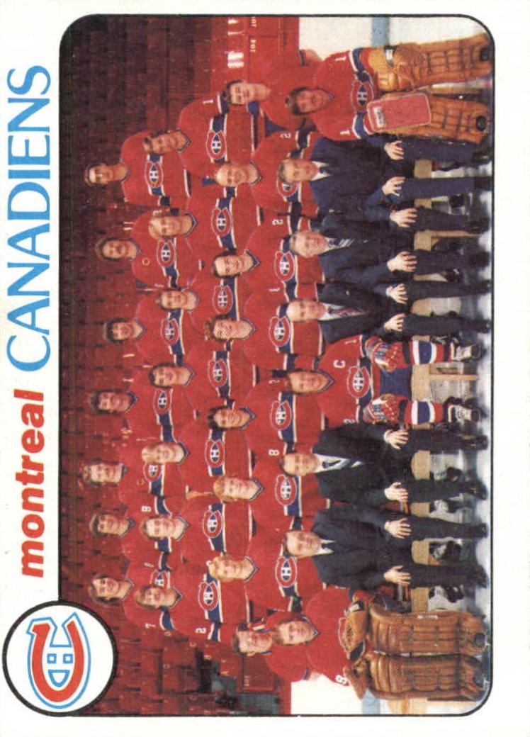 1978 Topps Hockey Canadiens Team #200 PSA 8