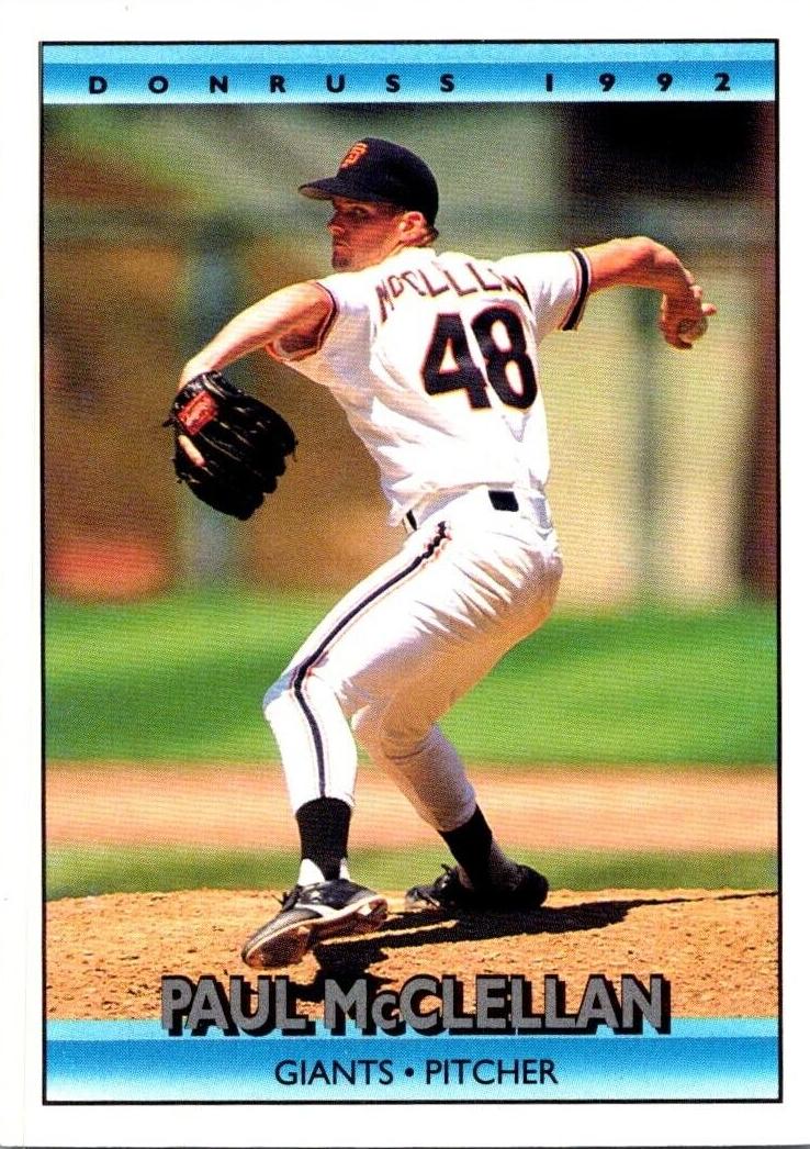 1992 Donruss Baseball Paul McClellan #700